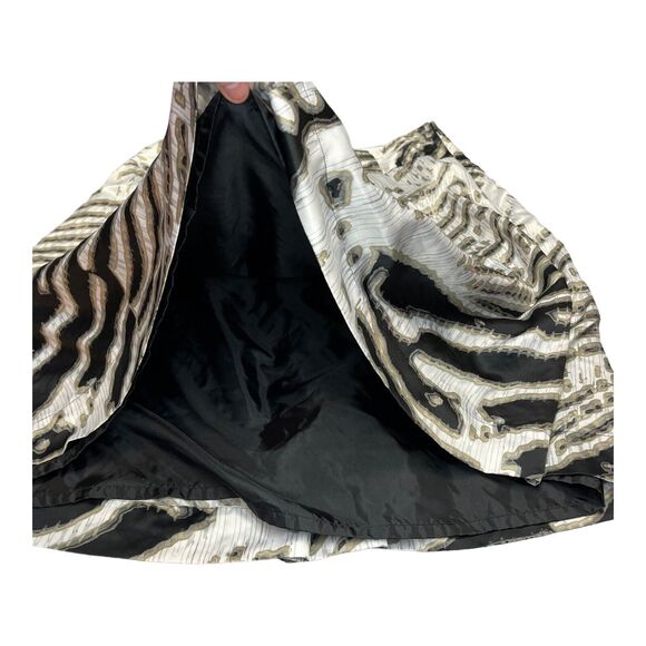 Worthington Midi Skirt Multicolor All-Over Print Pleated Lined Women’s Size 18 - Picture 4 of 7